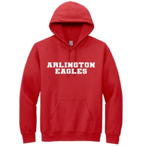 Arlington Eagles Red Pullover Hoodie