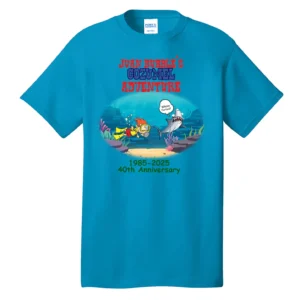 Short Sleeve 40th Anniversary Shirt/ Blue