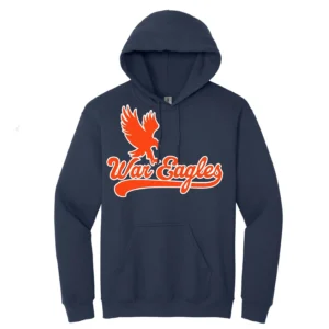 War Eagles- Team Navy Hooded Sweatshirt