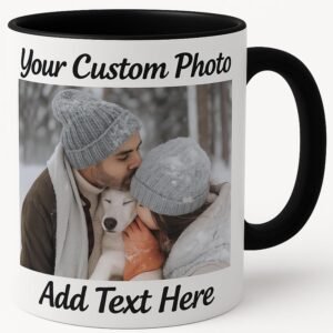 Customizable coffee mug with photo